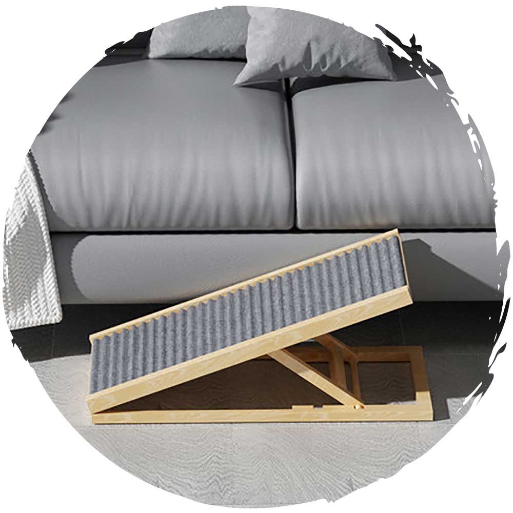 POPOCOLA可調高度可折疊寵物斜坡樓梯 (細碼｜30-40cm高｜70cm長）