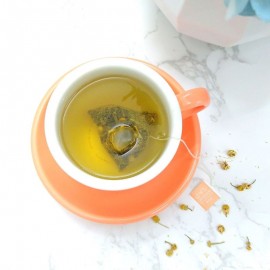 柚香洋甘菊綠茶 | 綠茶包 | 立體三角原葉茶包 | 台灣茶 | 花茶 | 熱泡 | 冷泡