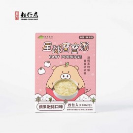 森林麵食 - 星球寶寶粥｜蘋果嫩豬口味｜1盒4包入(150g×4）×1盒