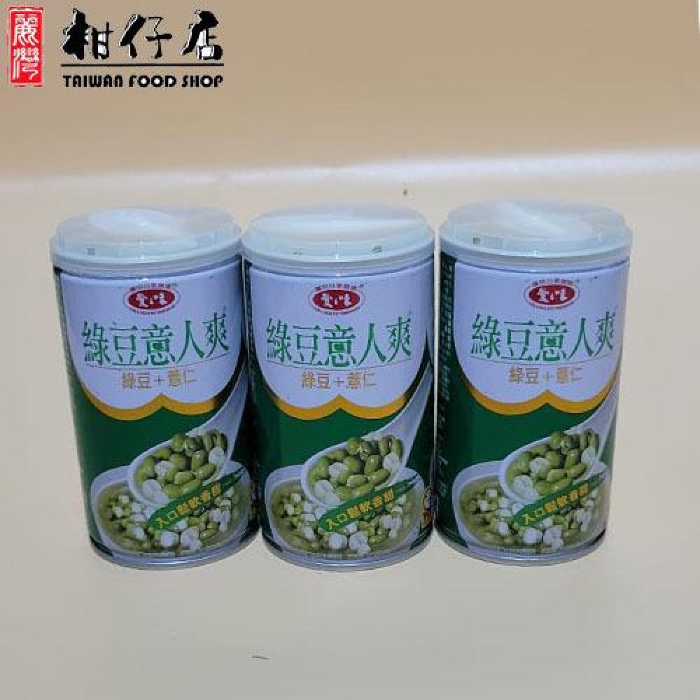 愛之味 - 台灣進口-愛之味綠豆意人爽-340g×3罐