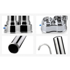 MW-Y8 直飲鹼性陶瓷雙濾芯過濾器(送兩set共4支濾芯)