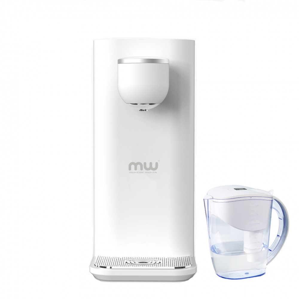 MW-S22智能3秒即熱水機套裝 + MW-S8智能鹼性過濾水壺(白色)套裝