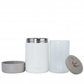 650ml 真空玻璃保溫食物罐 / 食物盒 - 石灰色