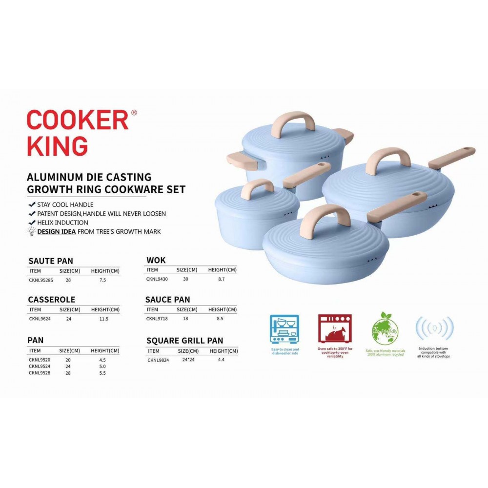 Cooker King - 年輪廚具系列一套四件
