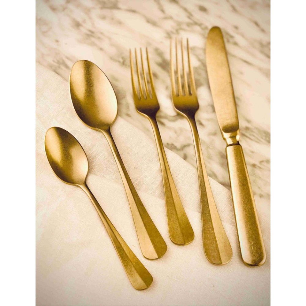 Baguette 全能刀叉餐具一人組5支裝, Champagne Gold Baguette 全能刀叉餐具一人組5支裝, Champagne Gold
