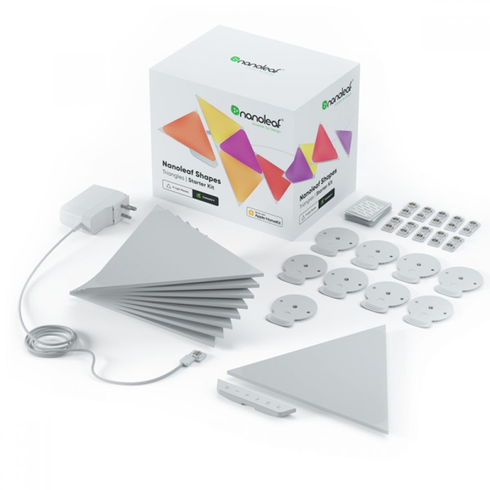 Nanoleaf Shapes Triangles 三角形智能燈板入門套裝 (9塊) Nanoleaf Shapes Triangles 三角形智能燈板入門套裝 (9塊)