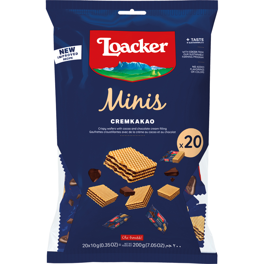 Loacker Minis 朱古力 200g Loacker Minis 朱古力 200g