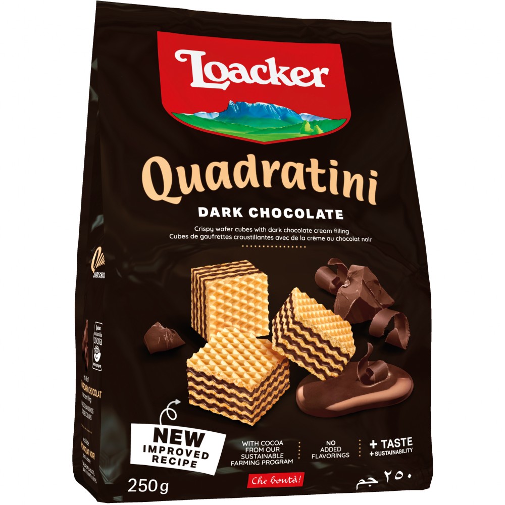 Loacker萊家粒粒黑朱古力威化250g