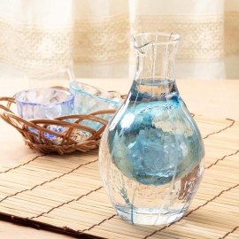 東洋佐佐木手工 玻璃清酒分酒壺 (藍色/ 綠色)