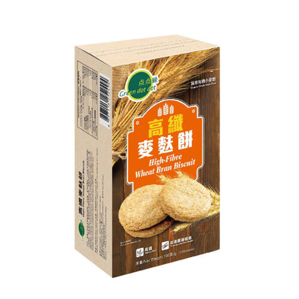 點點綠 高纖麥麩餅