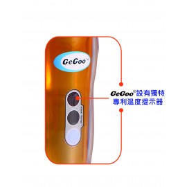 GeGoo Brand Twist Top Double Wall Coffee Mug with View Temp Indicator 400ml 轉蓋雙層保溫保冷咖啡杯   			