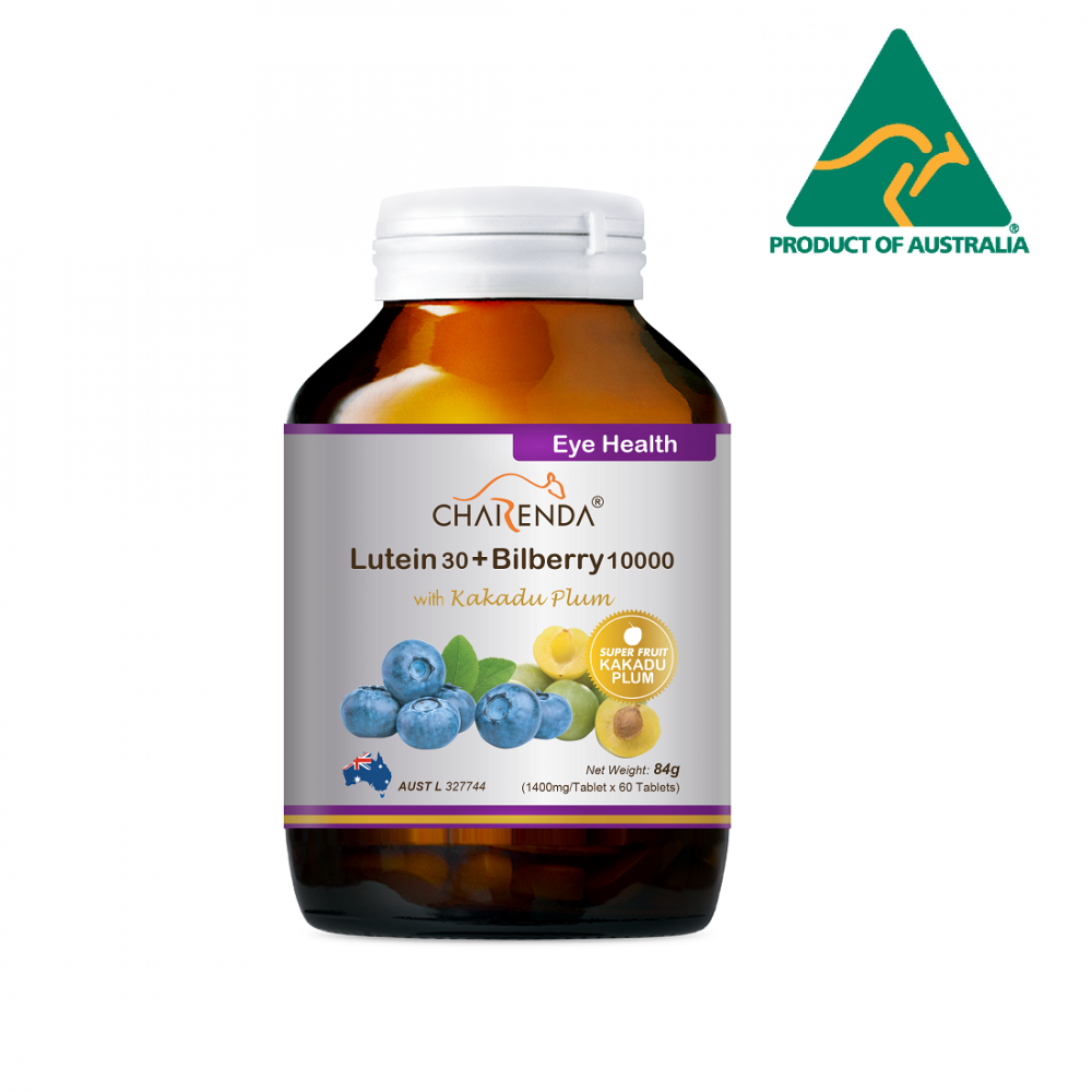 Charenda 葉黃素 30＋ 藍莓素 10000（卡卡杜李）(60粒)