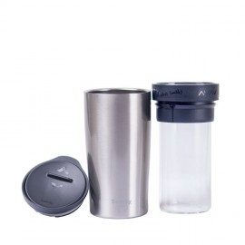 TRIO 保溫玻璃隨行杯 - 黑色 ｜咖啡杯｜茶杯