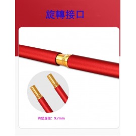 MasterTool-戶外野營燈桿-紅色，鋁合金露營便攜照明燈支架，夾枱式戶外鋁合金支架，露營便攜式多功能野營燈支架，夜市擺地攤燈桿