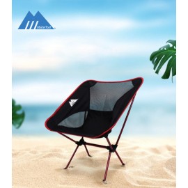 MasterTool - 戶外露營便攜折疊椅，釣魚椅，紅色