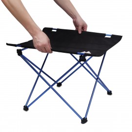 MasterTool - 戶外防水輕便折疊燒烤露營桌，藍色