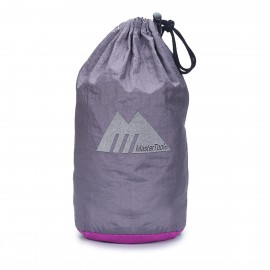 Mastertool-戶外鞦韆，超輕戶外防側翻露營休閒單人吊床，灰紅色