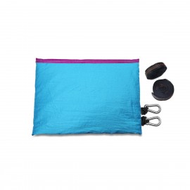 Mastertool-雙人藍色吊床，超輕戶外防側翻露營休閒，戶外鞦韆