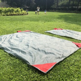 MasterTool -掌上迷你口袋戶外防水防刮沙灘墊，野餐墊，遮陽布，兒童玩耍墊，超輕超薄，中號 