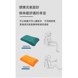 MasterTool-連袋 - 戶外超輕便攜式充氣式方型氣枕，橙