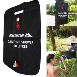 MasterTool-淋浴袋-20L，野外摺疊水袋，戶外太陽能熱水袋