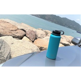 MasterTool-天藍色-1 Litre真空不鏽鋼保溫瓶，雙層，保冷杯，防漏水樽，水壺，304不鏽鋼材質，不含BPA