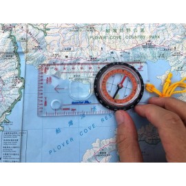MasterTool-地圖指南針，地圖尺，比例尺，放大鏡 - Expedition Map Compass