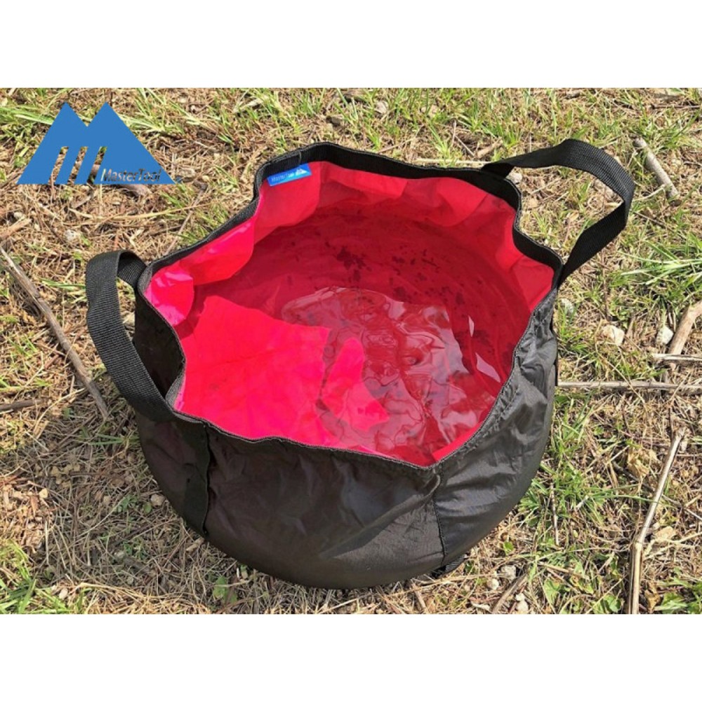 MasterTool-露營水袋/桶，洗手/洗面，戶外野營儲物容器，便攜折疊水桶，超輕，可折疊，多功能面盆，釣魚水桶，防水-玫紅色-15L，沙灘玩水/潑水，洗滌，洗車，連收納袋