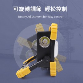 MasterTool-露營燈，手提燈，工作燈，戶外應急燈，大功率露營照明燈，多功能照明燈，COB超亮，可充電，移動電源 - 不連電池