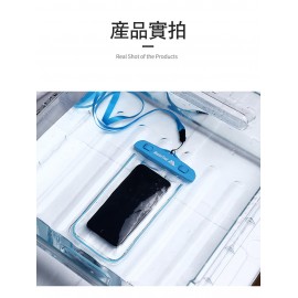MasterTool -l透明手機防水袋，防水手機套，安全、無味、耐用,藍色