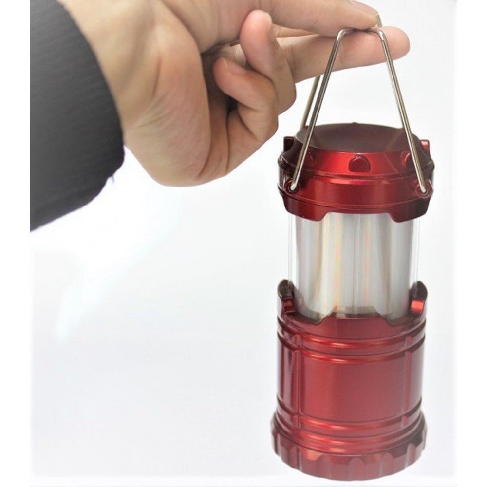 MasteTool-火焰燈，紅色，可伸縮戶外野營燈，應急掛燈