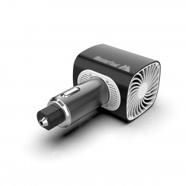MasterTool-3合一車用電器負離子淨化器, 空氣淨化器+雙USB QC 3.0車充+應急破窗錘、除臭劑和汽車空氣清新器, 安全錘