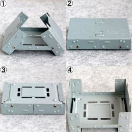 MasterTool- 優惠套餐價（含煮食爐1pc + 9粒燃塊）迷你口袋折疊爐，無煙燃塊，固體酒精爐