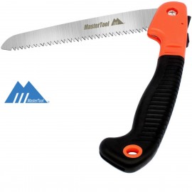 MasterTool- 便攜折疊手工鋸-帶安全鎖，園林鋸子，家用小型手持折疊鋸 ，鋸齒刀 ，果樹鋸， 鋸樹， 手鋸手拉伐木鋸，快速手鋸，磨齒刃， 園林手工修枝刀， 手動工具鋸刀， 手動鋸刀木工鋸 ，鋸樹木