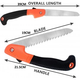 MasterTool- 便攜折疊手工鋸-帶安全鎖，園林鋸子，家用小型手持折疊鋸 ，鋸齒刀 ，果樹鋸， 鋸樹， 手鋸手拉伐木鋸，快速手鋸，磨齒刃， 園林手工修枝刀， 手動工具鋸刀， 手動鋸刀木工鋸 ，鋸樹木