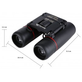 MasterTool-便攜式，超高清雙筒望遠鏡,迷你高清高倍望遠鏡，60*35倍 可折疊 90M-1000M