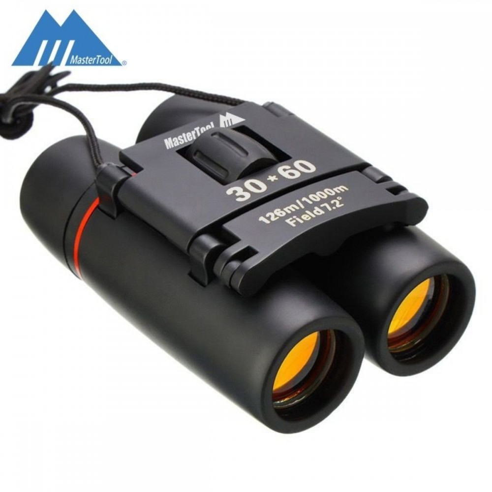 MasterTool-便攜式，超高清雙筒望遠鏡,迷你高清高倍望遠鏡，60*35倍 可折疊 90M-1000M