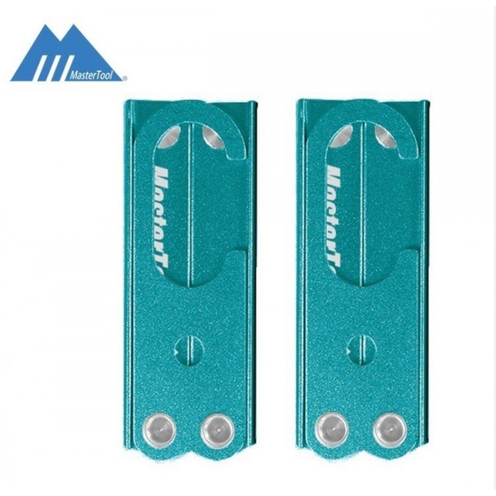 MasterTool- 2 件套（藍色）便攜式折疊旅行衣架,戶外鋁合金衣架,旅行配件可折疊衣服晾乾架,適合旅行，露營使用