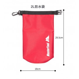 MasterTool-戶外防水套裝(防水袋-2L(紅色)*1 & 手機防水袋 IPX8，粉紅色*1)，適用於戶外，露營，海灘，日常外出等場合