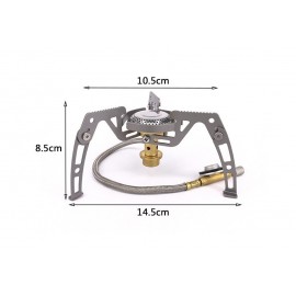 MasterTool--蜘蛛爐+長氣罐轉換頭-套裝爐，戶外野營分體式便攜野炊爐，防風氣爐灶具，爐子轉接頭長扁氣罐轉換器