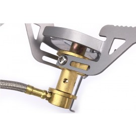 MasterTool--蜘蛛爐+長氣罐轉換頭-套裝爐，戶外野營分體式便攜野炊爐，防風氣爐灶具，爐子轉接頭長扁氣罐轉換器