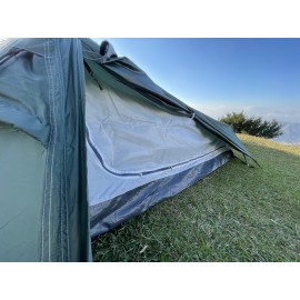 MasterTool-單人雙層超輕帳篷-綠色，(包括帳篷和所有配件)，防風防雨帳篷，徒步桿帳篷 超輕背包帳篷，適合四季使用。易安裝雙層戶外防水帳篷