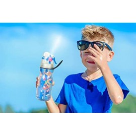 MasterTool-有蓋保凍噴霧安全鎖水樽壺, 470ml運動降温透心涼運動水壺 -16oz