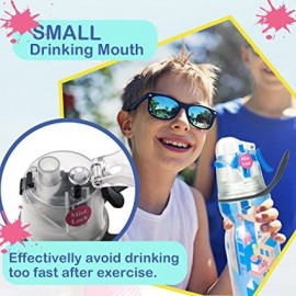 MasterTool-有蓋保凍噴霧安全鎖水樽壺, 470ml運動降温透心涼運動水壺 -16oz