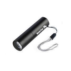 MasterTool-迷你USB充電強光手電筒-黑色，可伸縮變焦口袋充電手電筒，100流明 微型迷你手電筒 便攜迷你手電筒 IP44防水