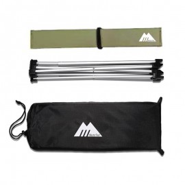 [僅1KG]升級版戶外防水燒烤露營桌，全鋁合金摺疊行山枱，釣魚桌-小號（軍綠色），尺寸：40*35*29 cm