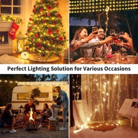 新款戶外露營氛圍照明燈 10米強磁七彩照明燈條 可收納串燈帳篷燈