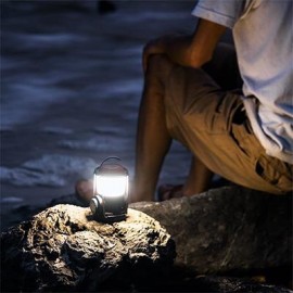 MasterTool-Creavier 野營燈,可充電 LED 露營燈籠,應急充電寶-可為手機充電。完美燈籠手電筒,徒步旅行裝備,應急燈,颶風,停電燈 200流明