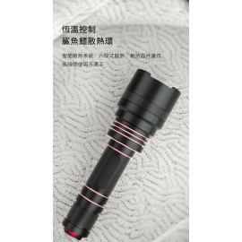 MasterTool-Creavier 強光遠射程 Type C快充 USB充電強光手電筒 黑鏡款檢測手電筒 1200流明