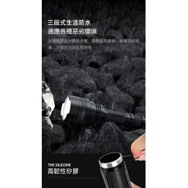 MasterTool-Creavier 強光遠射程 Type C快充 USB充電強光手電筒 黑鏡款檢測手電筒 1200流明